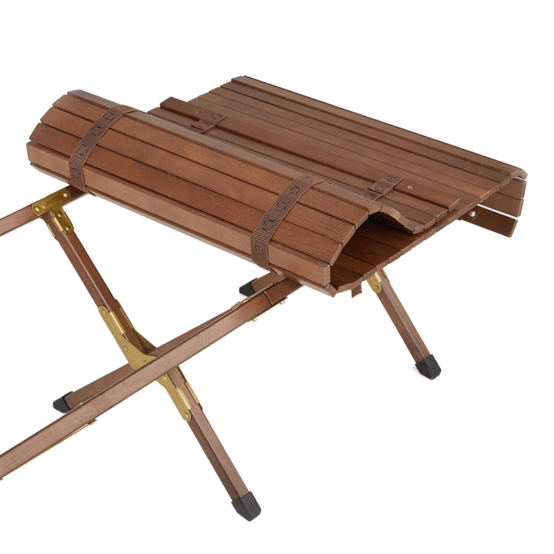 Naturehike rolovací drevený stolík 10,5 kg - tmavý buk